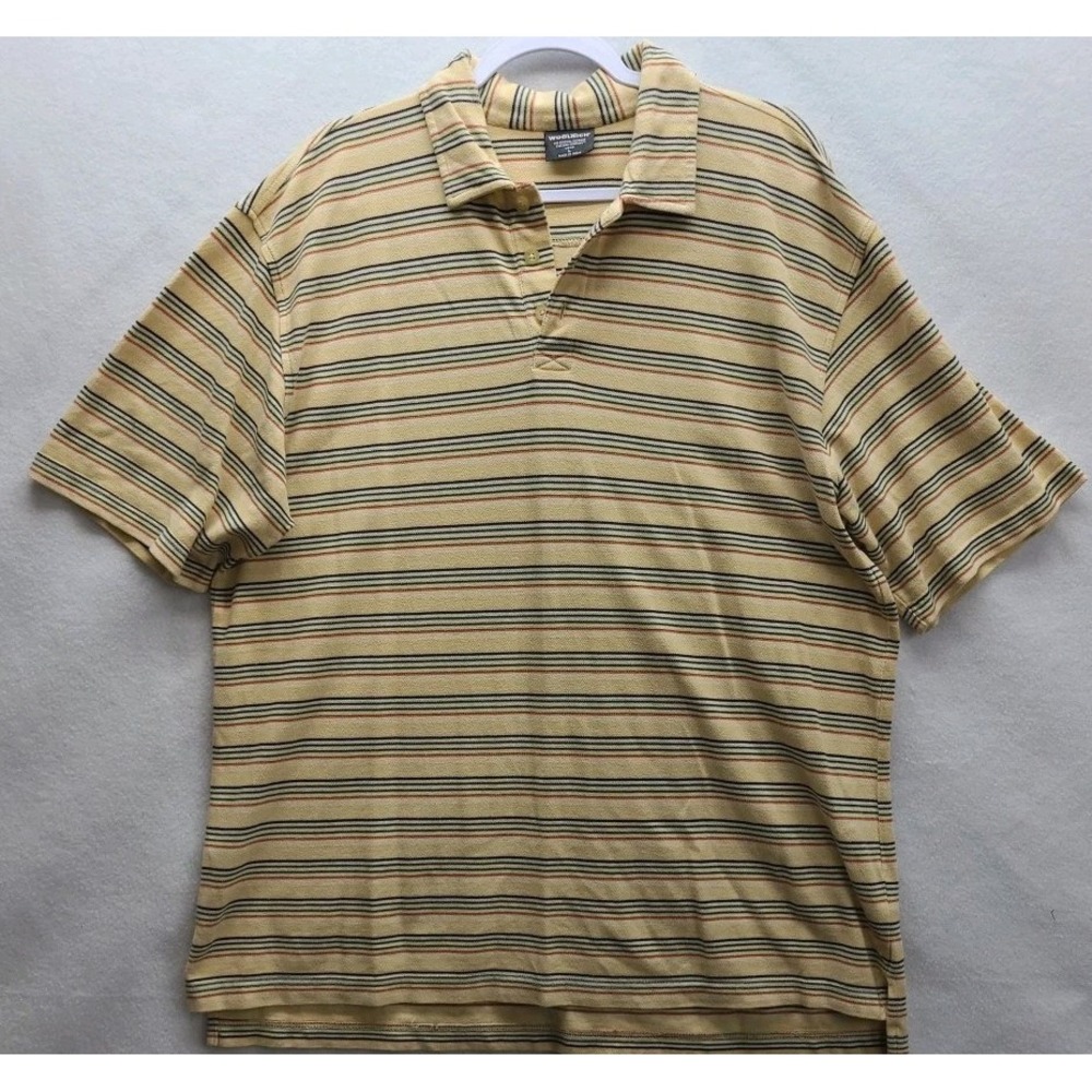Woolrich Mens large Polo Shirt Short Sleeves Outdoor‎ wear Gorpcore